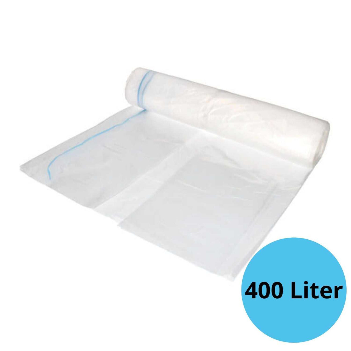 MDPE afvalzakken 70/15 x 200 cm T50 op rol met sluitlint - 2012400