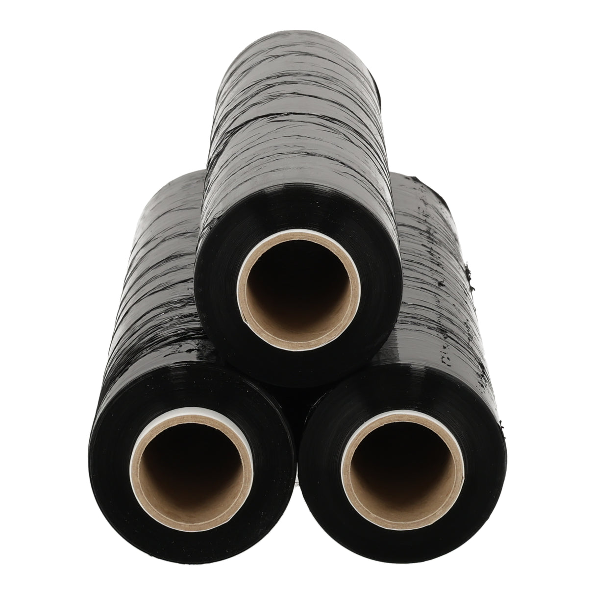 Zwarte handwikkelfolie, 3 rollen van 300 meter lengte en 50 cm breedte, voor pakketverpakking en transport