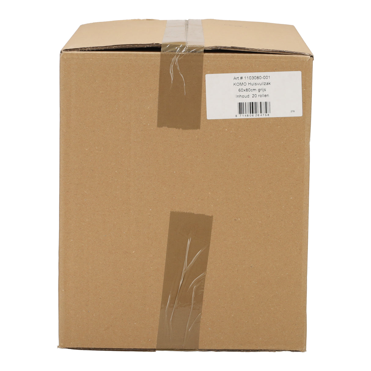 KOMO vuilniszakken LDPE Rol 60x80 cm - 20 rollen a 20 zakken