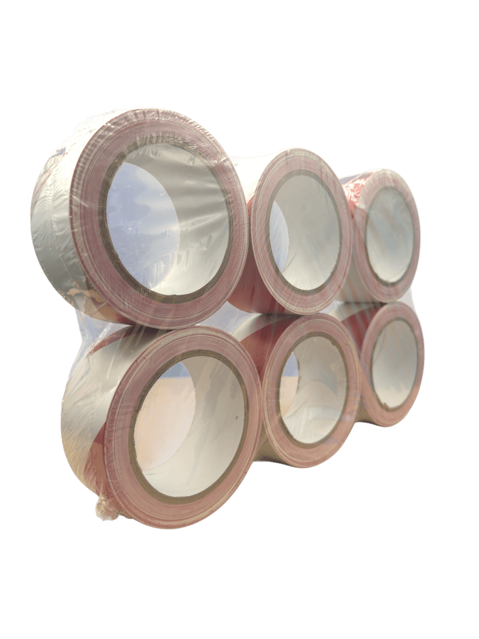 Hoogwaardige rood-witte signalisatietape (50mm x 33m) voor duidelijke zichtbaarheid en veiligheid.