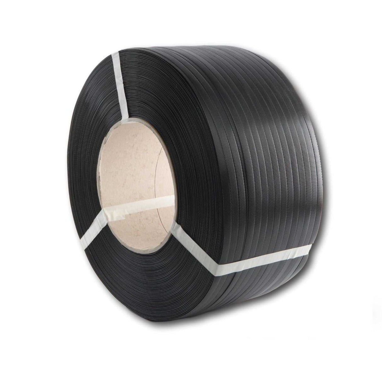 Zwart PP-band 16mm x 0.55mm, stevige en duurzame oplossing voor veilige en professionele ladingstabilisatie.