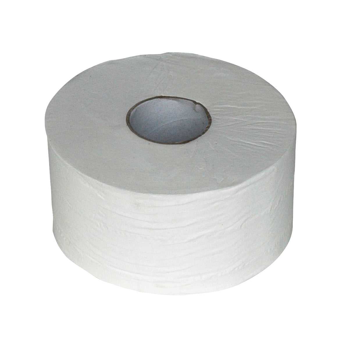 Toiletpapier mini jumbo cellulose 2 laags 12 rollen met grote rol voor drukbezochte toiletruimtes. Geschikt voor dispensers in sanitaire omgevingen.