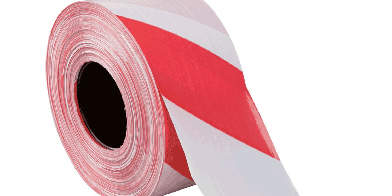 Rood-wit afzetlint voor verbeterde veiligheid en organisatie.