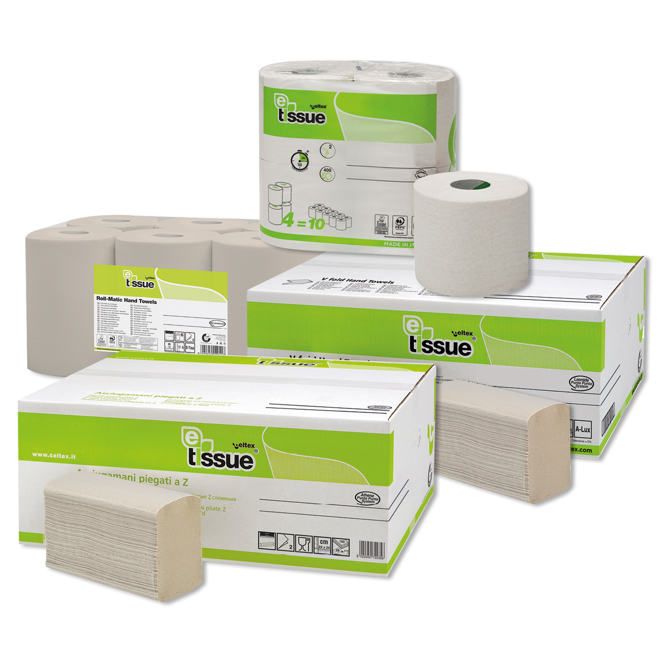 E-tissue product overzicht G&F Verpakkingen
