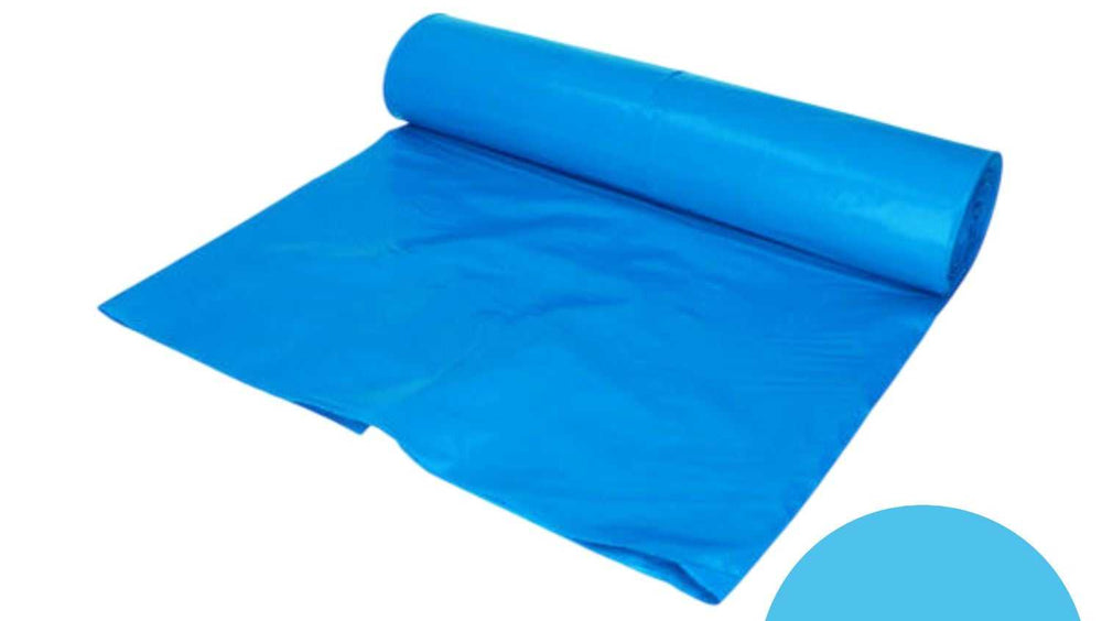 Blauwe LDPE afvalzakken rol 70 x 110 cm 120 liter T50 - 1002300