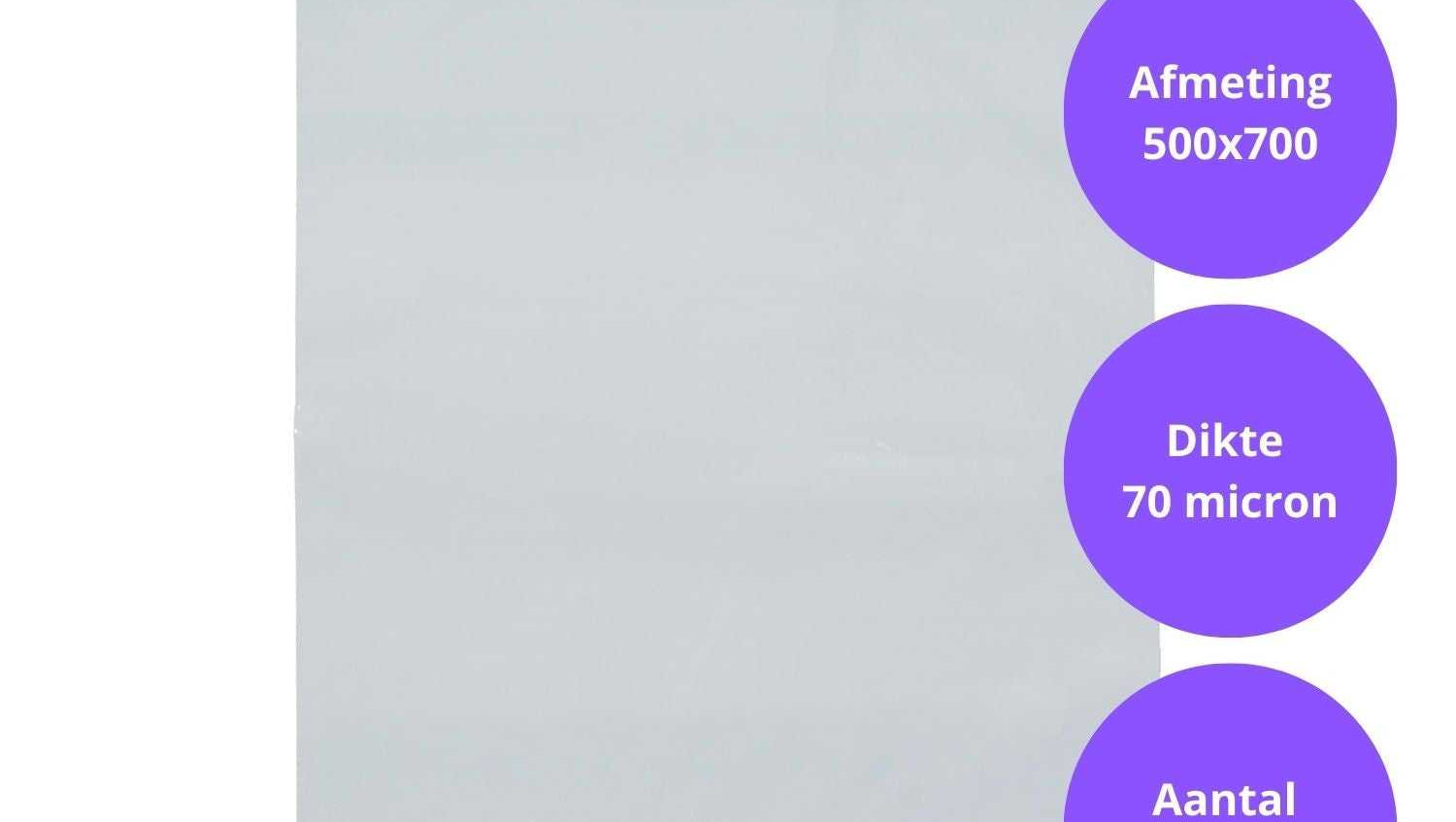 COEX LDPE zak per 50 stuks – stevig, waterafstotend en discreet verpakkingsmateriaal