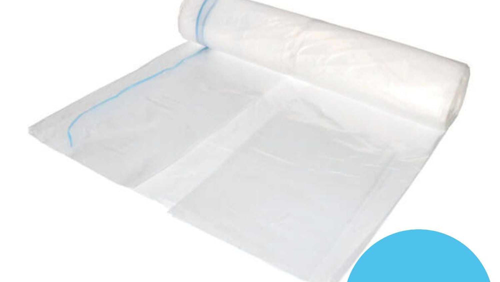 MDPE afvalzakken 70/15 x 200 cm T50 op rol met sluitlint - 2012400