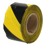 Geel-zwart afzetlint in dispenserdoos 500 meter - 1 rol