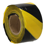 Geel-zwart afzetlint in dispenserdoos 500 meter - 1 rol