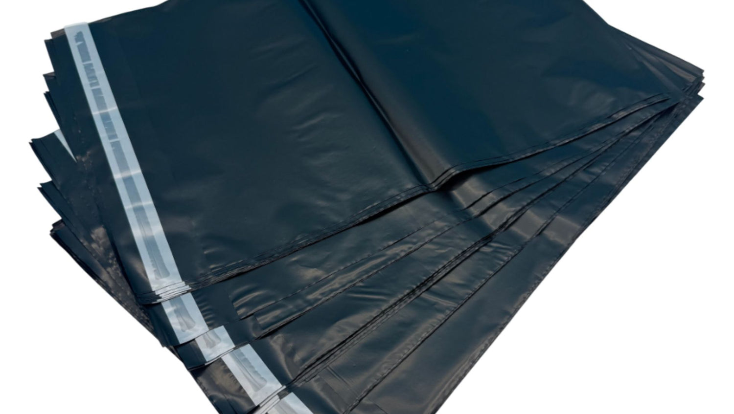 Grote zwarte verzendzakken voor kleding en jassen