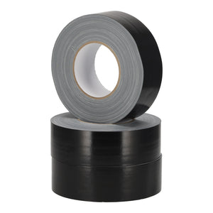 Duct tape zwart 50mmx50m - 3 rollen