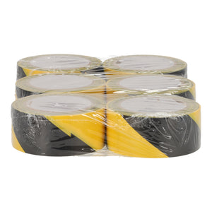 Markeringstape Geel-Zwart 50mm x 33m - 6 rollen