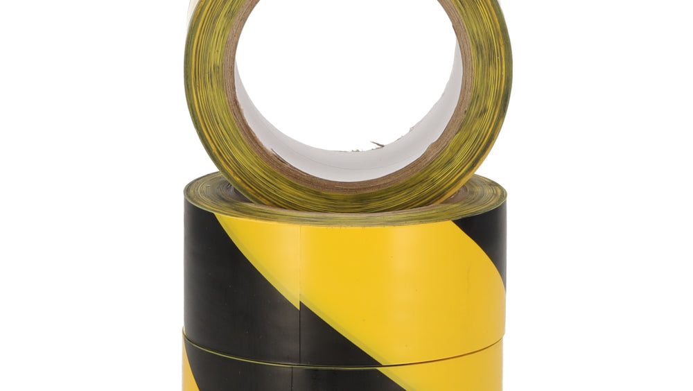 Markeringstape Geel-Zwart 50mm x 33m - 1 rol