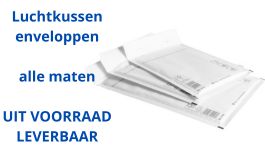 Luchtkussen enveloppen uit voorraad l G&F Verpakkingen