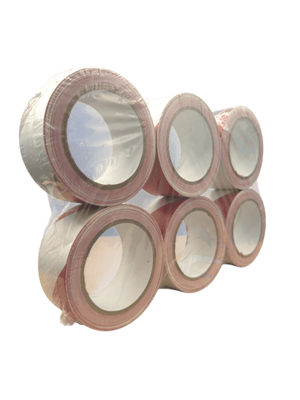 Hoogwaardige rood-witte signalisatietape (50mm x 33m) voor duidelijke zichtbaarheid en veiligheid.