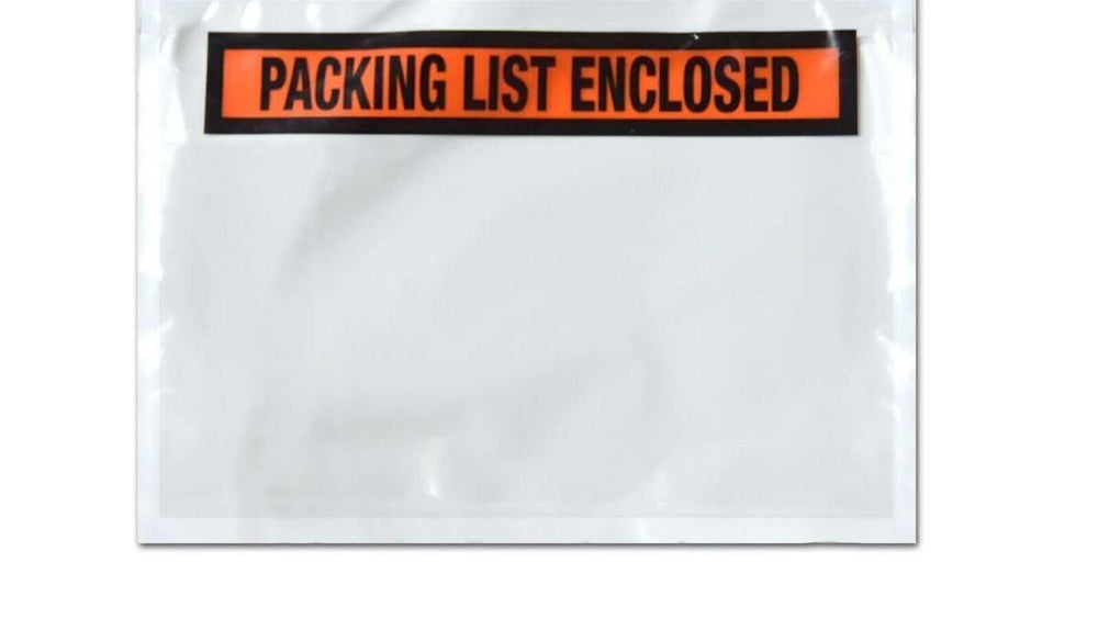 Paklijst enveloppen - 225X165MM 'Packing list enclosed' - uit voorraad l G&F Verpakkingen