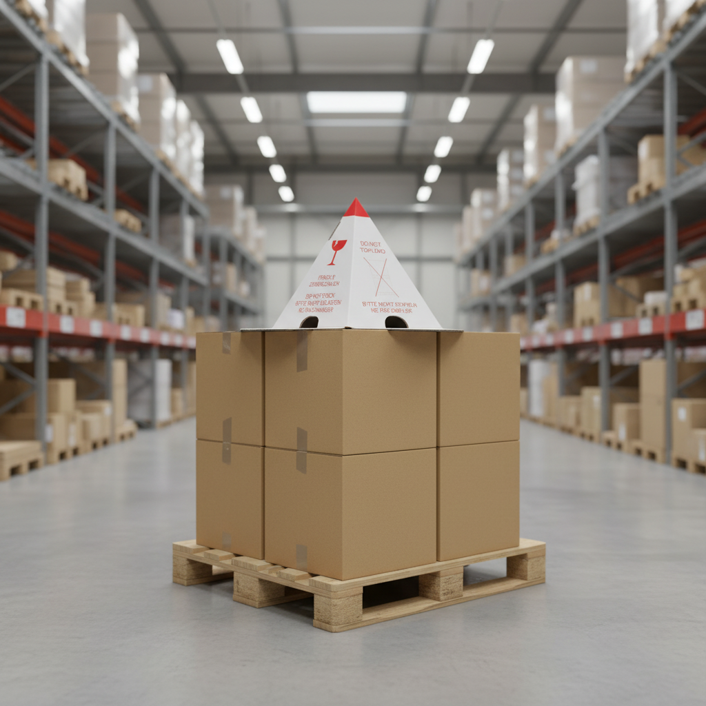 Pallethoedje anti-stapel 360x360x230mm - 100st