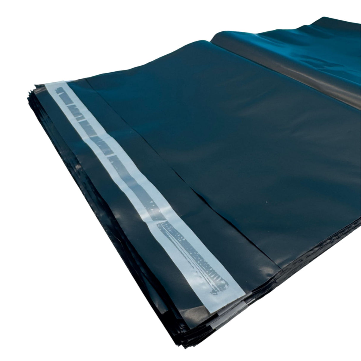 Zwarte coex verzendzak 500x700mm met plakstrip