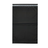 Zwarte verzendzak 26x35cm met sterke plakstrip, ideaal voor brievenbuspakketten, per 50 stuks