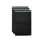 Zwarte COEX verzendzakken 500x700mm met plakstrip voor brievenbuspakketjes, set van 50 stuks