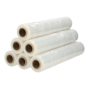 Handwikkelfolie transparant 300mx50cmx20my - 6 rollen