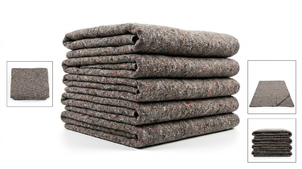 Set van vijf duurzame opslagdekens van 150 x 200 cm, stevig en betrouwbaar voor verhuizingen en opslag