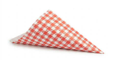 Witte papieren frietzak type K17, 50 stuks, ideaal voor fastfood, snacks en evenementen, vetproof voor gemakkel.