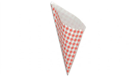 50 witte papieren frietzakken van type K17, geschikt voor snacks en kleine porties friet, milieuverantwoord en stevig
