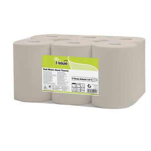 E-Tissue handdoekrol 2L 130mx20cm - 6 rol per pak, geschikt voor automatische dispensers. Ideaal voor professioneel gebruik, snel leverbaar.