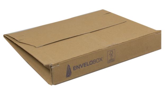 Envelobox, envelop, bruin 255x185x30mm, 50 stuks