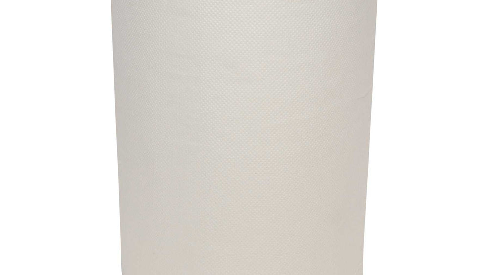 Handdoekrol mini matic xl cellulose 2 laags 165m x 18.3cm - 6 rollen (120065), witte industriële papieren rol voor automatische dispensers.
