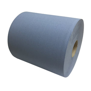 Industriepapier verlijmd blauw cellulose 2 laags 190m x 26cm - 2 rollen