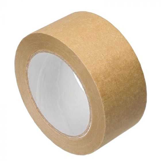 Papieren eco tape 50mm x 50m – milieuvriendelijke verpakkingstape met sterke kleefkracht