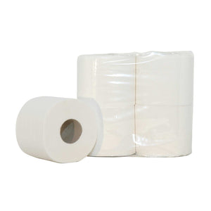 Toiletpapier cellulose 2 laags 400vel - 40 rollen (239040) verpakt in transparante folie, geschikt voor grootverbruik en hygiënisch gebruik.
