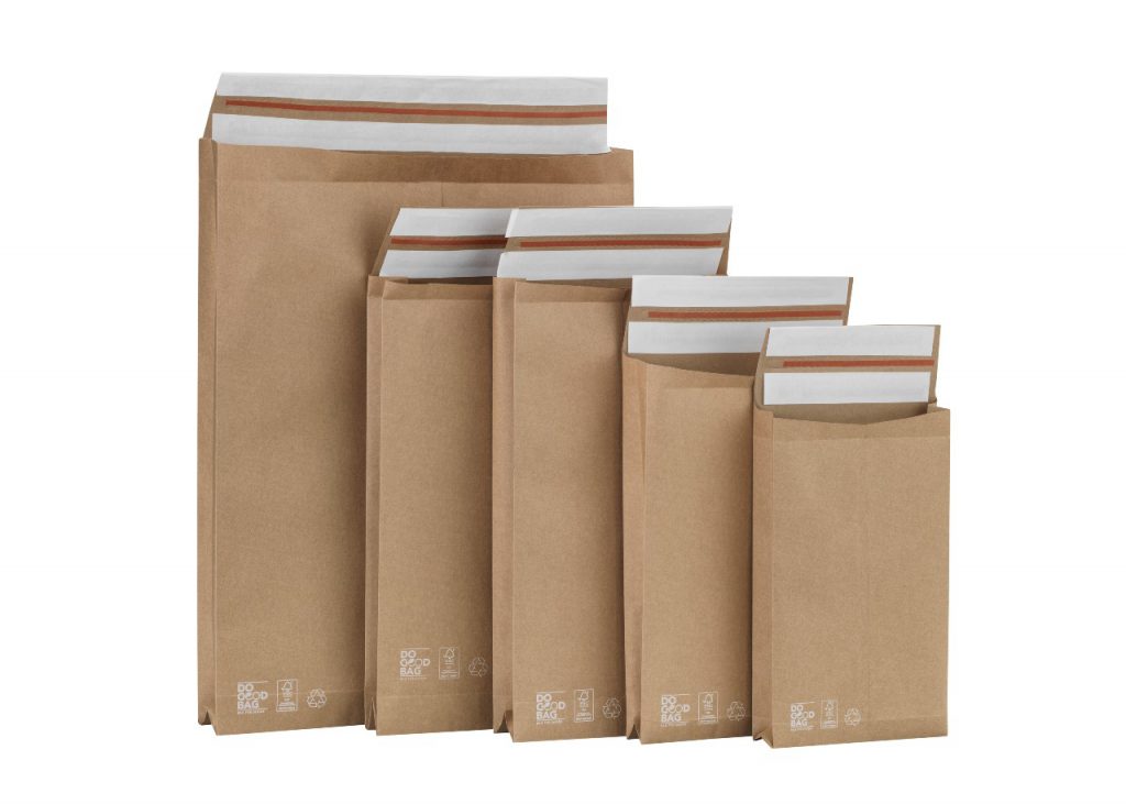 Eco-vriendelijke 'Do Good Bag' papieren verzendzakken - 320x430mm